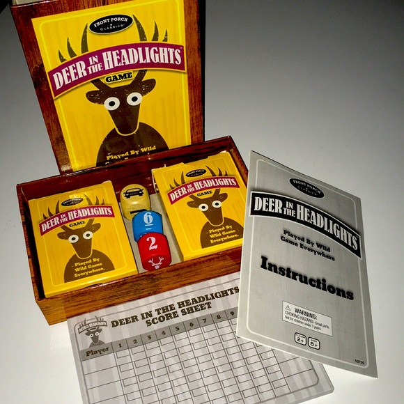 DEER IN THE HEADLIGHTS Game Card Dice Age 5+ 8+ - Picture 2 of 3